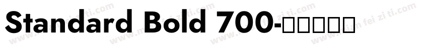 Standard Bold 700字体转换
